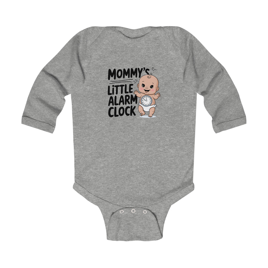 "Mommy's little alarm clock" Infant Long Sleeve Bodysuit