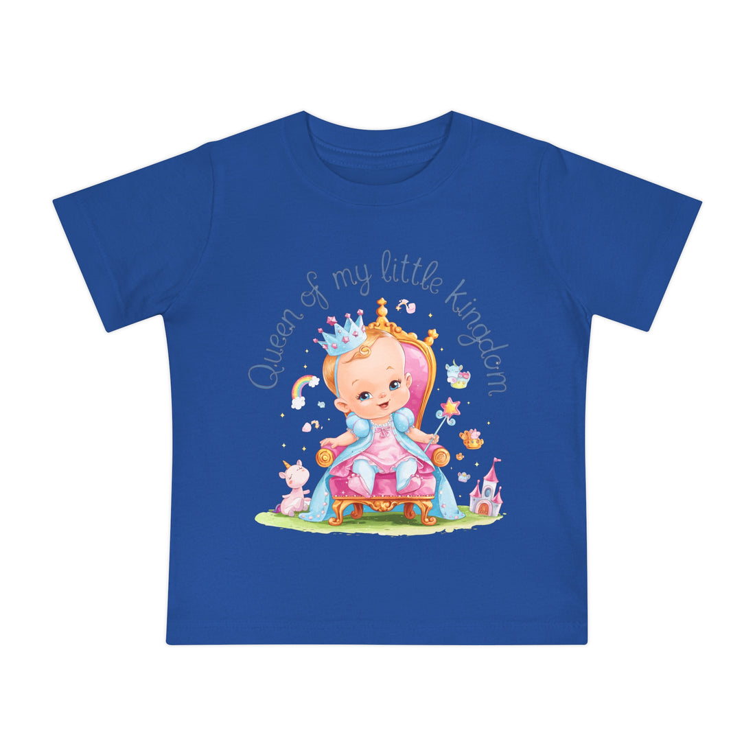 "Queen of my little kingdom" Baby Short Sleeve T-Shirt