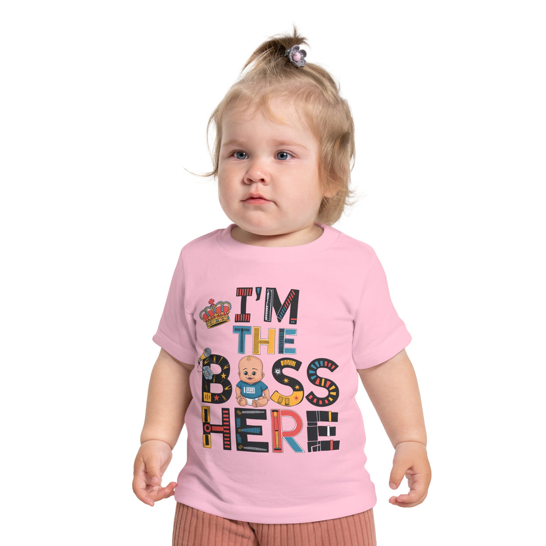 "I'm the boss here" Baby Short Sleeve T-Shirt