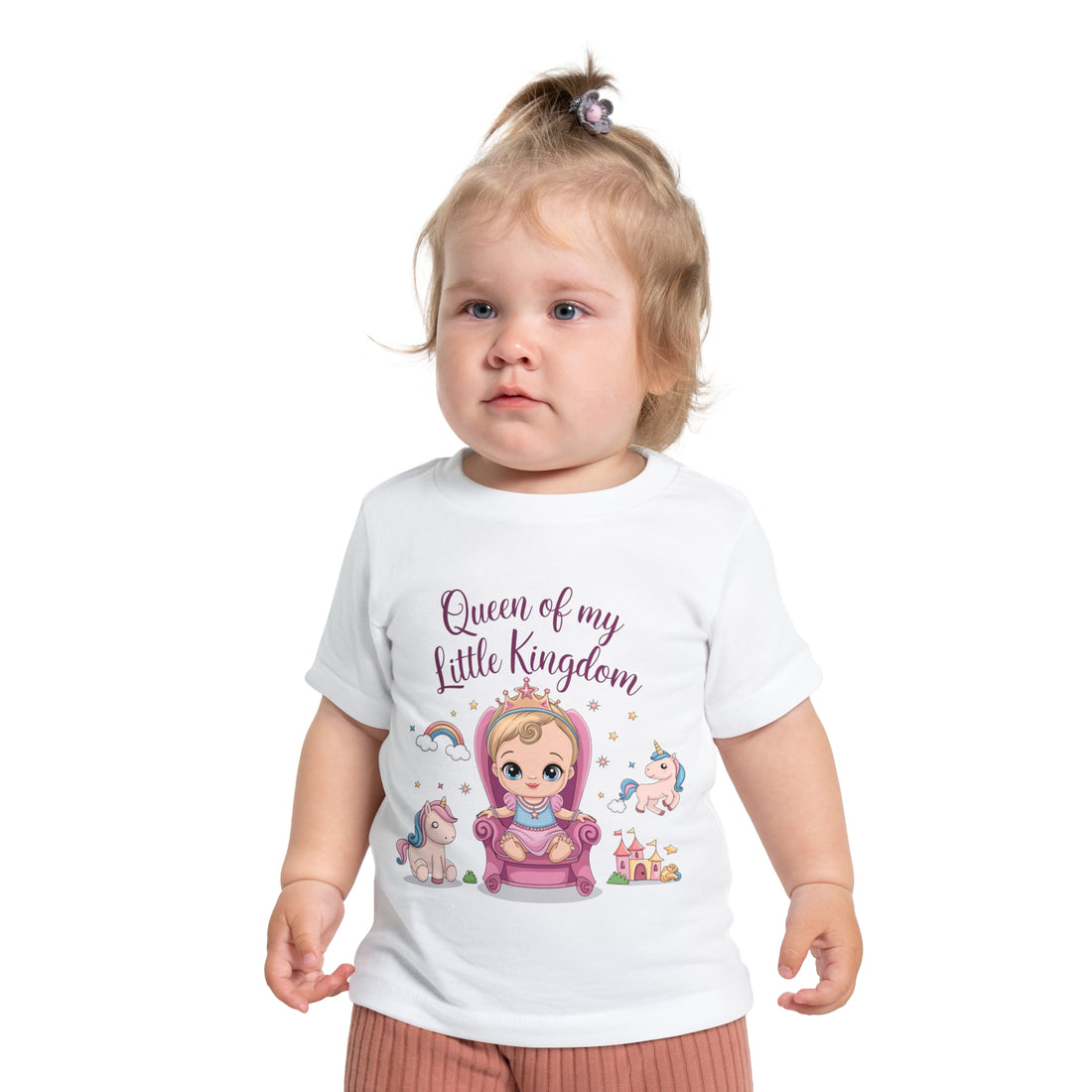 "Queen of my little kingdom" Baby Short Sleeve T-Shirt