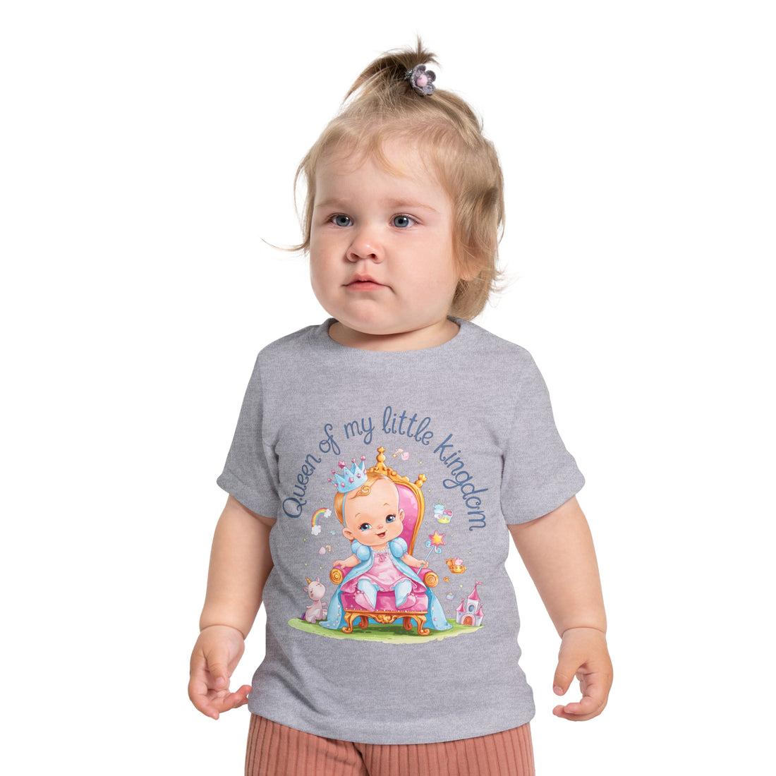 "Queen of my little kingdom" Baby Short Sleeve T-Shirt