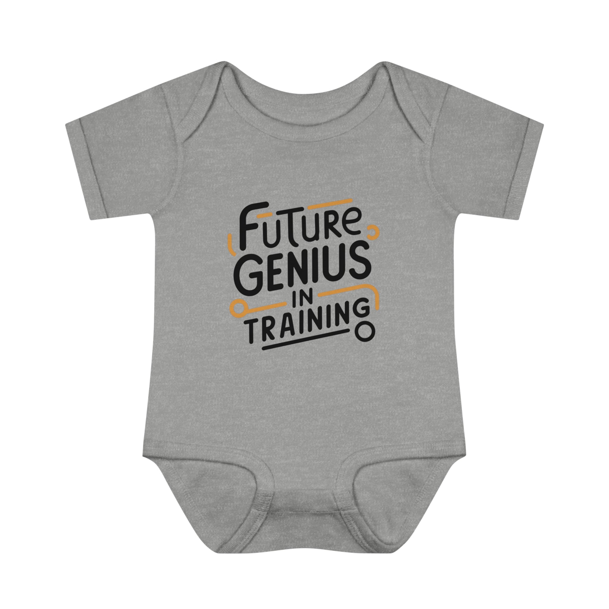 "Future genius in training" Infant Baby Rib Bodysuit