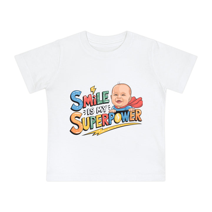 "Smile is my superpower" Baby Short Sleeve T-Shirt