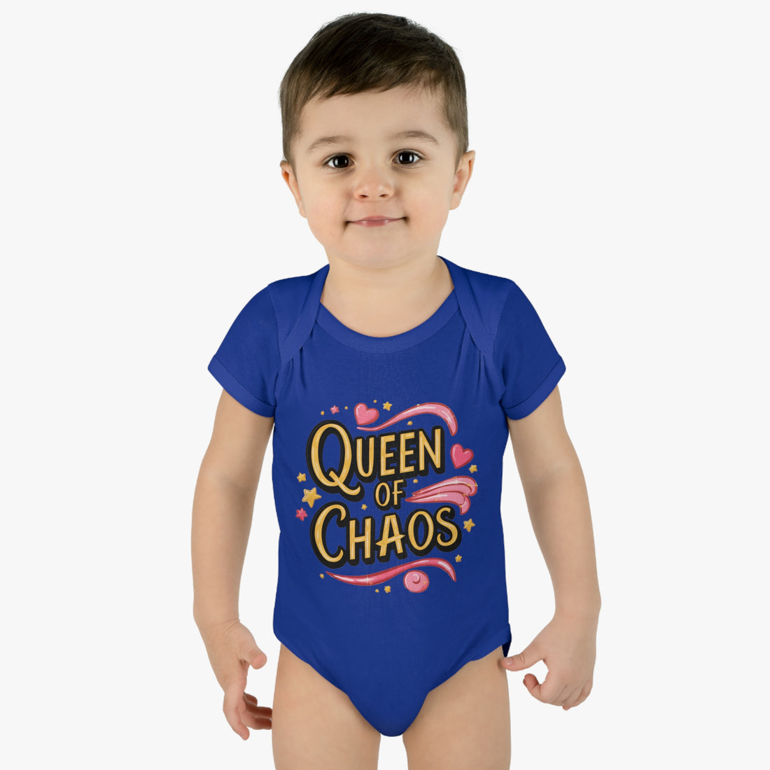 "Queen of chaos" Infant Baby Rib Bodysuit