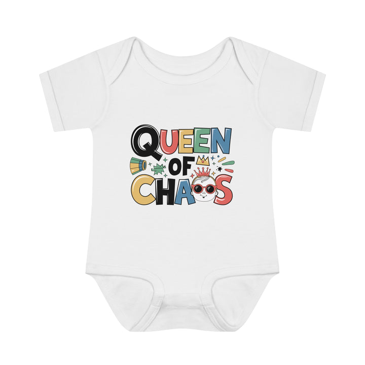 "Queen of chaos" Infant Baby Rib Bodysuit