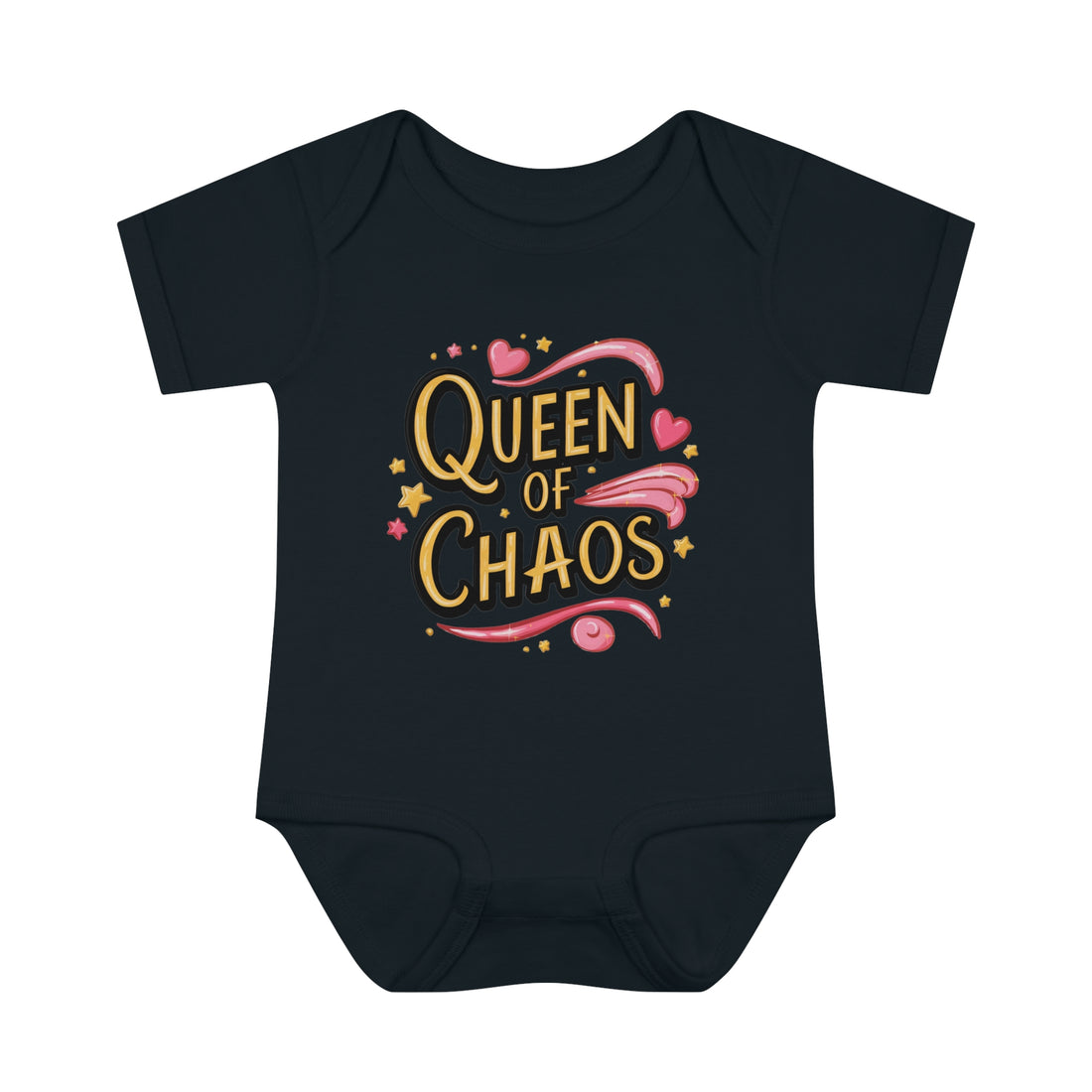 "Queen of chaos" Infant Baby Rib Bodysuit