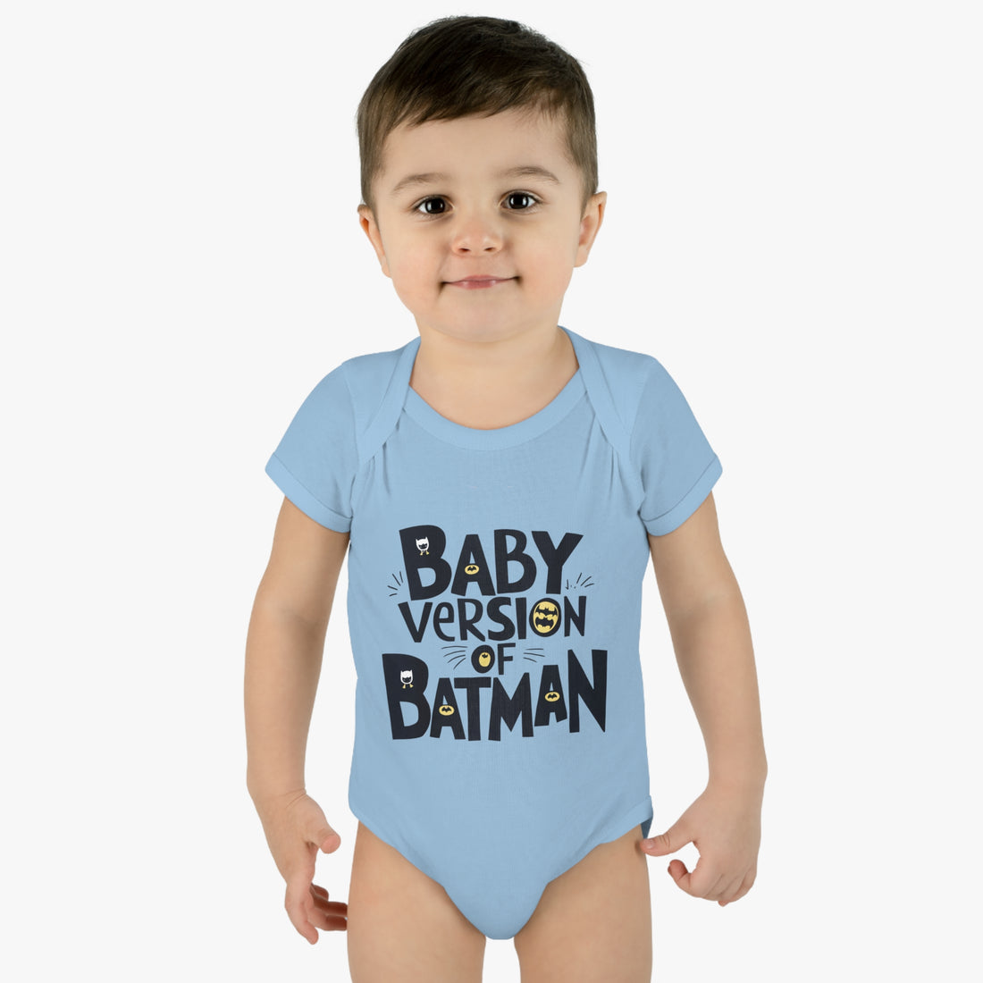 "Baby version of batman" Infant Baby Rib Bodysuit