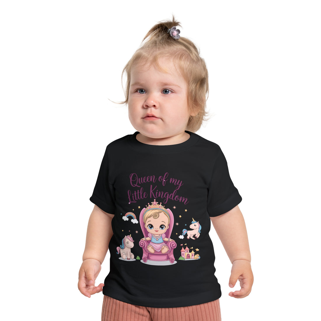 "Queen of my little kingdom" Baby Short Sleeve T-Shirt