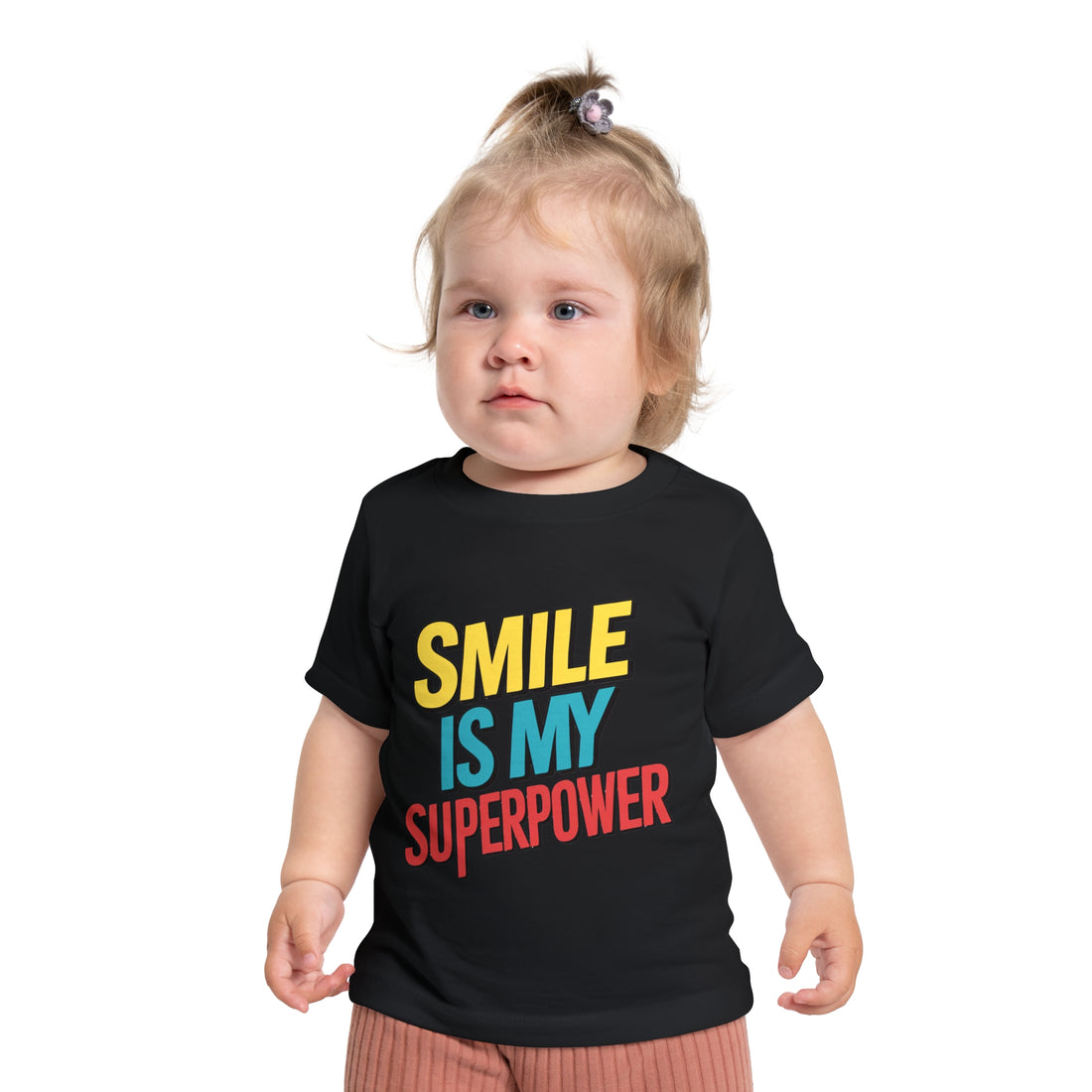 "Smile is my superpower" Baby Short Sleeve T-Shirt