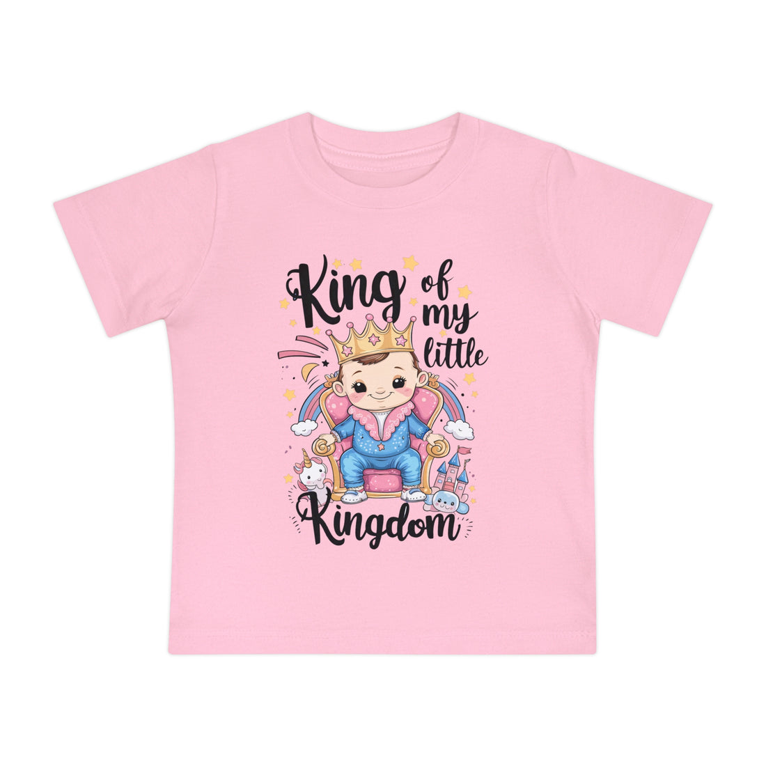 "King of my little kingdom" Baby Short Sleeve T-Shirt