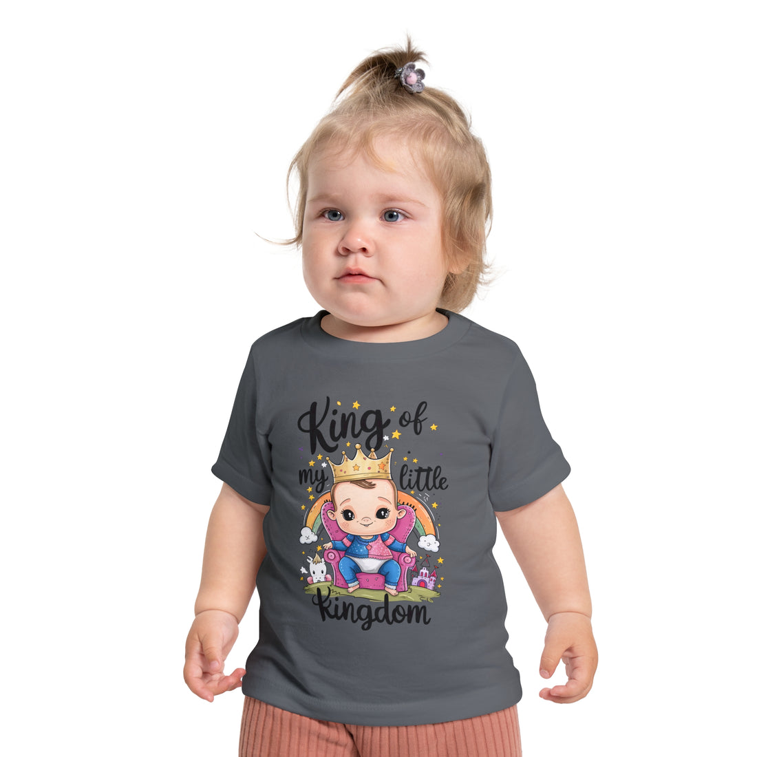 "King of my little kingdom" Baby Short Sleeve T-Shirt