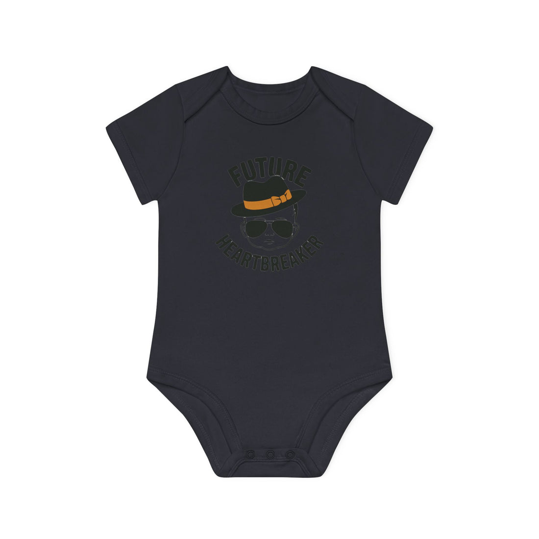 "Future heartbreaker" Baby Organic Short Sleeve Bodysuit