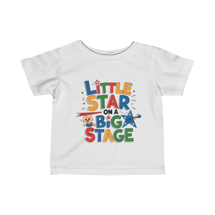 "Little star on a big stage" Infant Fine Jersey Tee