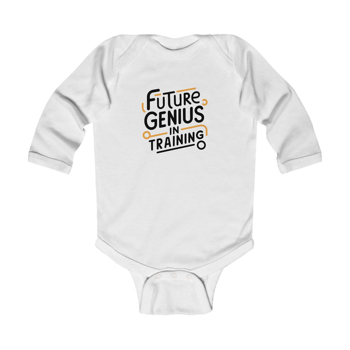 "Future genius in training" Infant Long Sleeve Bodysuit