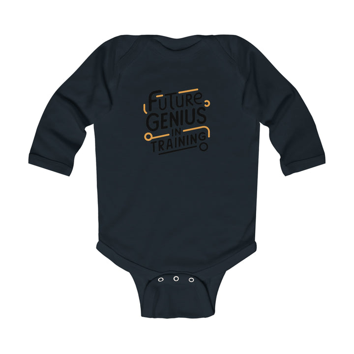 "Future genius in training" Infant Long Sleeve Bodysuit