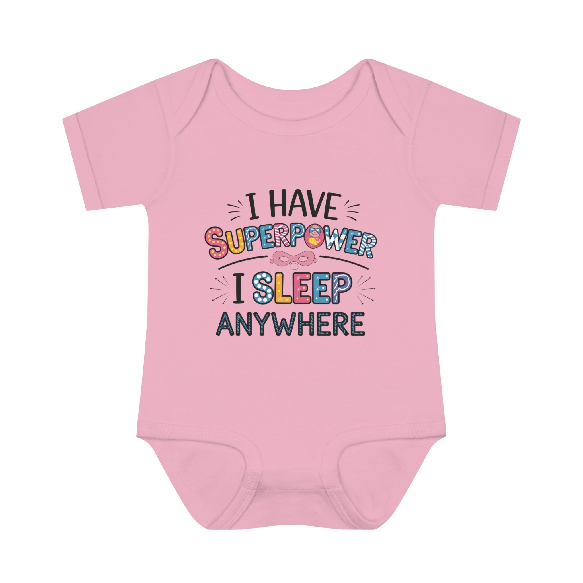 "I have superpower, I sleep anywhere" Infant Baby Rib Bodysuit