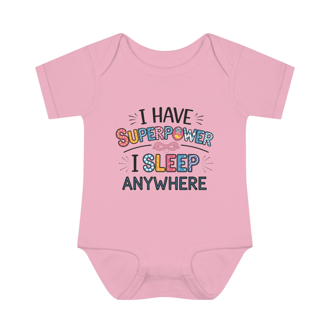 "I have superpower, I sleep anywhere" Infant Baby Rib Bodysuit