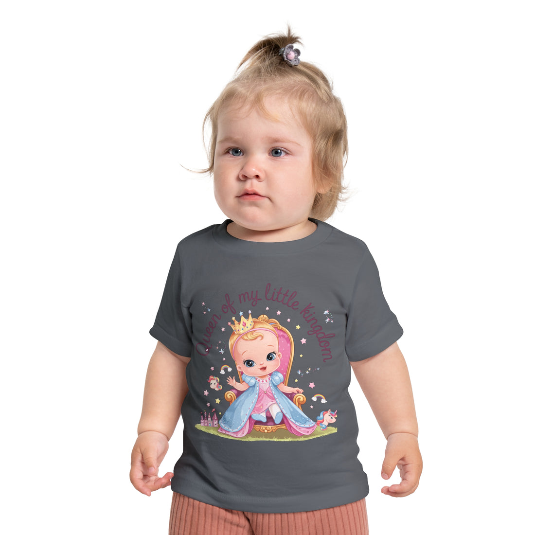 "Queen of my little kingdom" Baby Short Sleeve T-Shirt