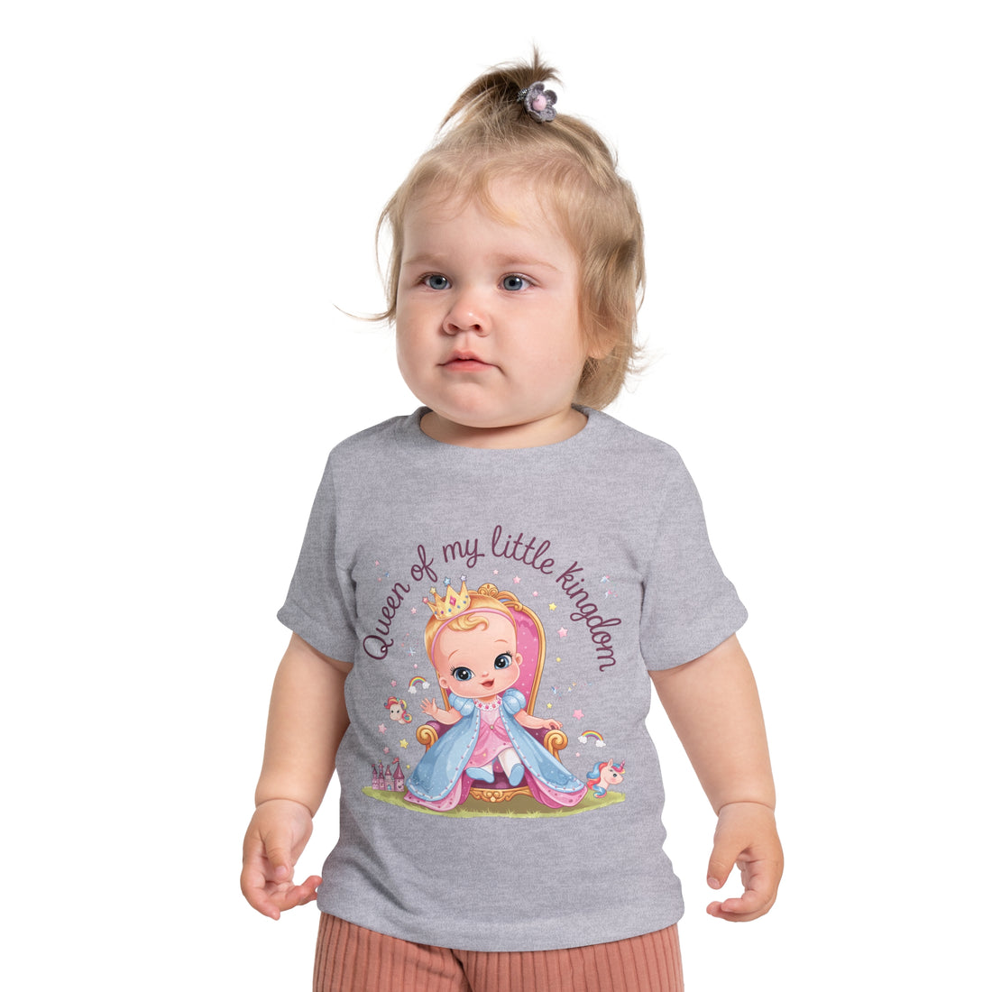 "Queen of my little kingdom" Baby Short Sleeve T-Shirt