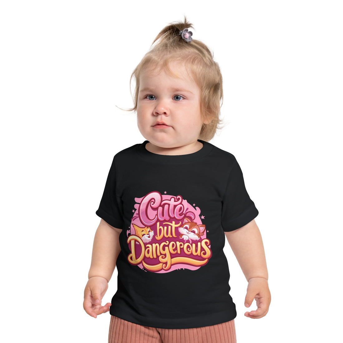 "Cute but dangerous" Baby Short Sleeve T-Shirt