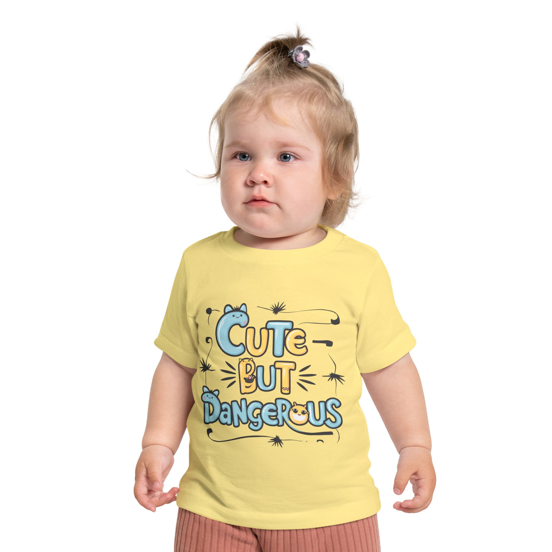 "Cute but dangerous" Baby Short Sleeve T-Shirt