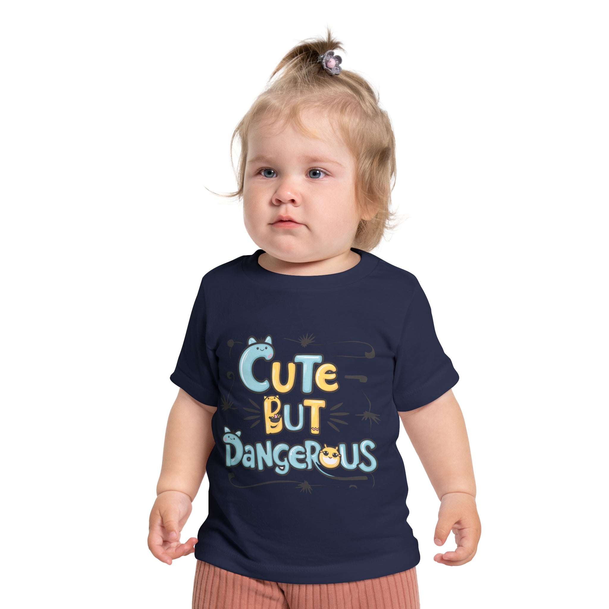 "Cute but dangerous" Baby Short Sleeve T-Shirt