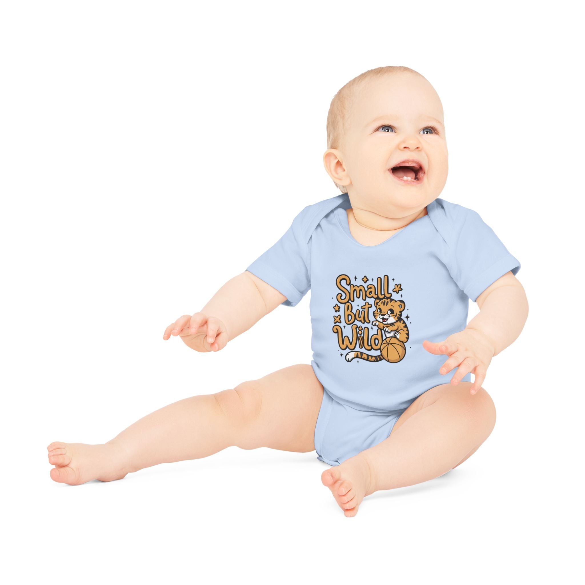 "Small but wild" Baby Organic Short Sleeve Bodysuit