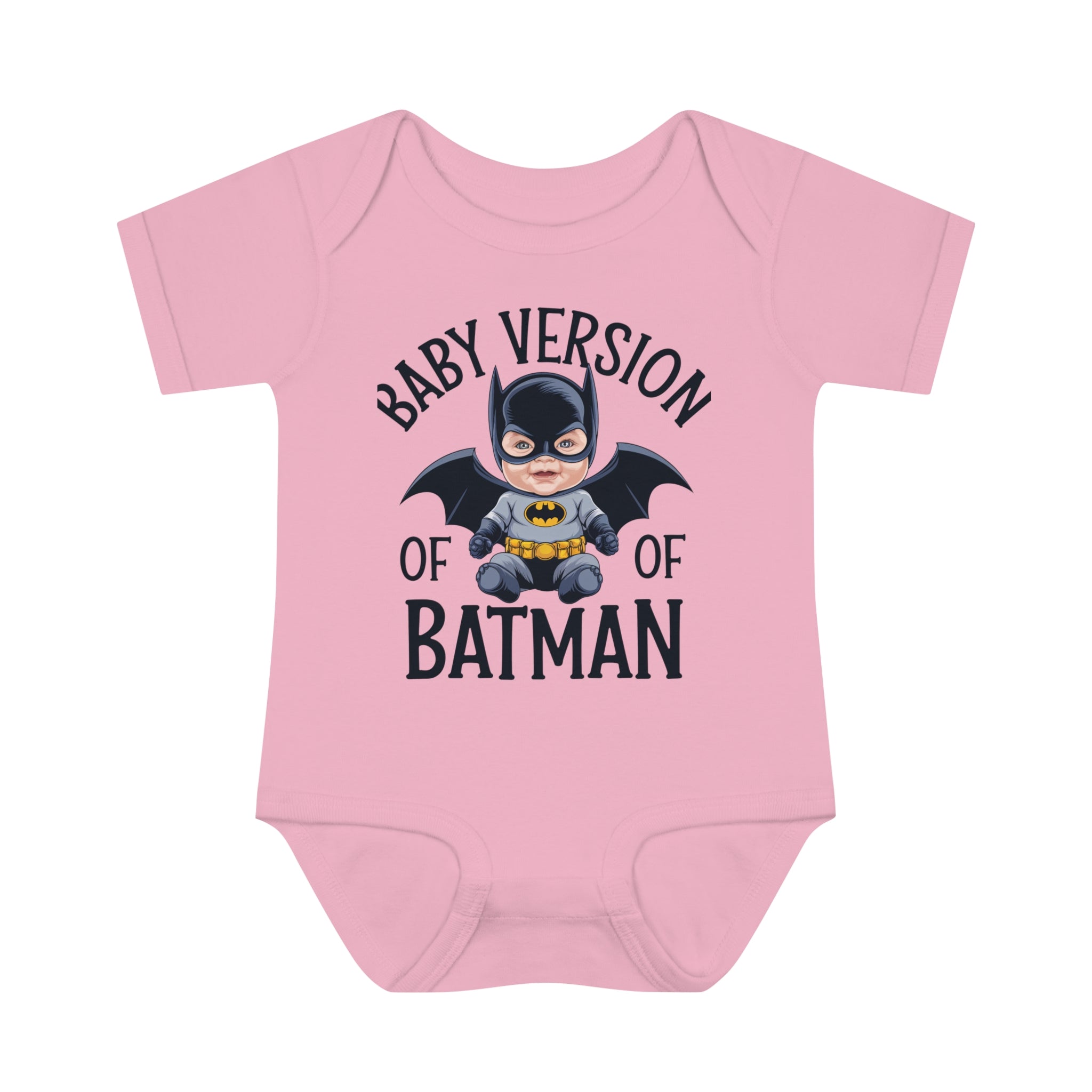 "Baby version of batman" Infant Baby Rib Bodysuit