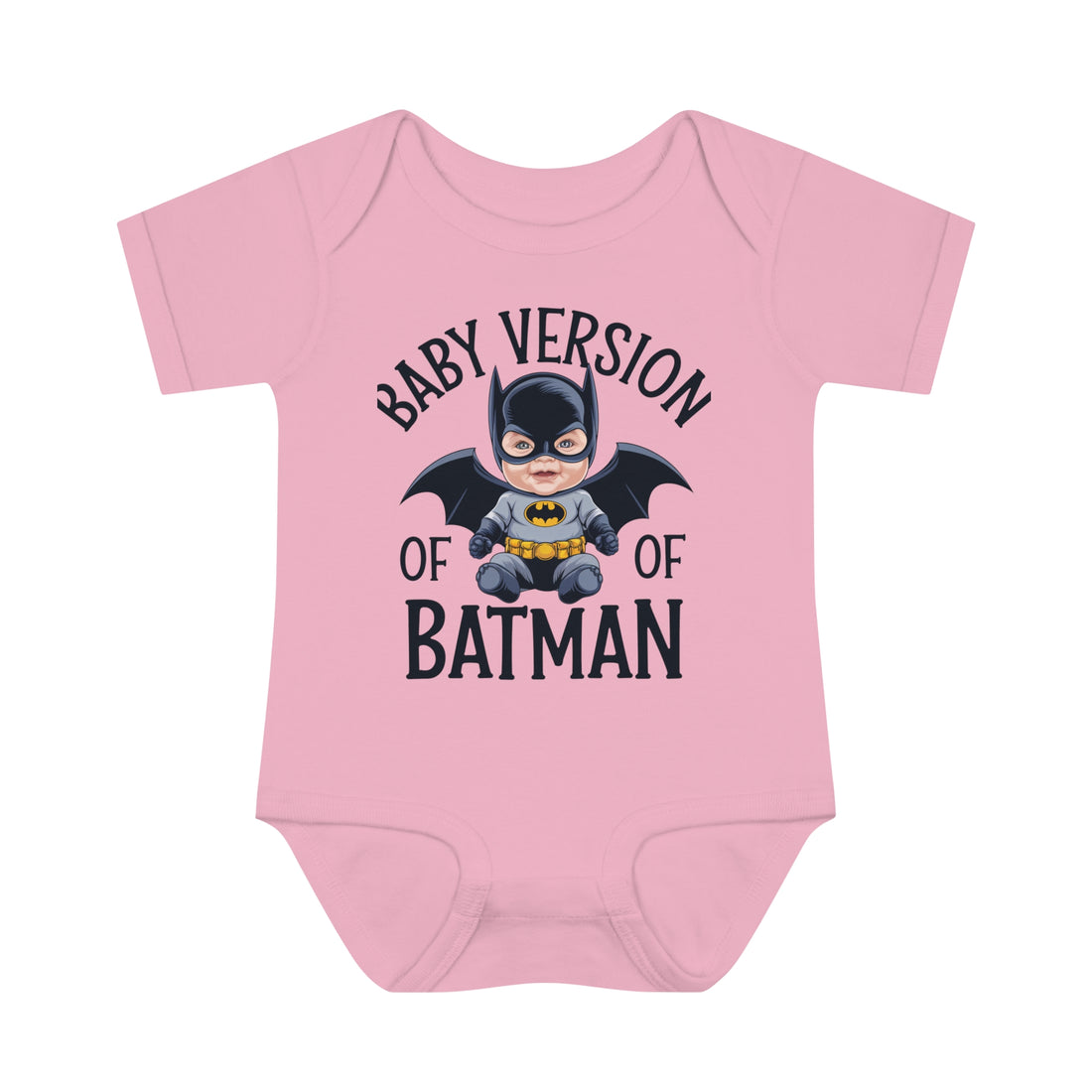 "Baby version of batman" Infant Baby Rib Bodysuit