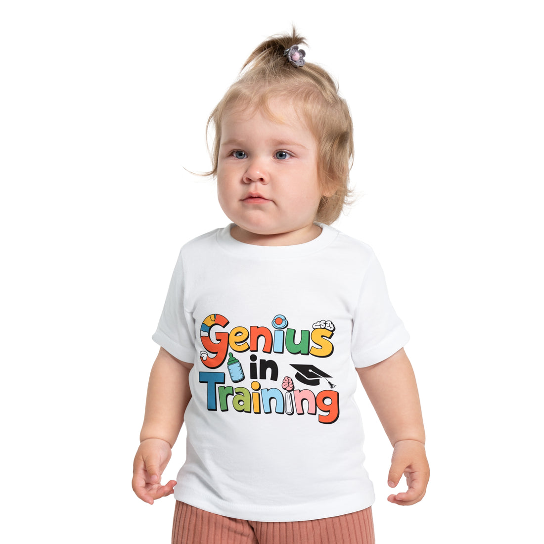 "Genius in training" Baby Short Sleeve T-Shirt