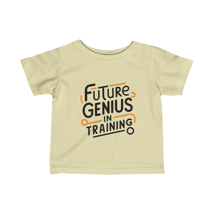 "Future genius in training" Infant Fine Jersey Tee