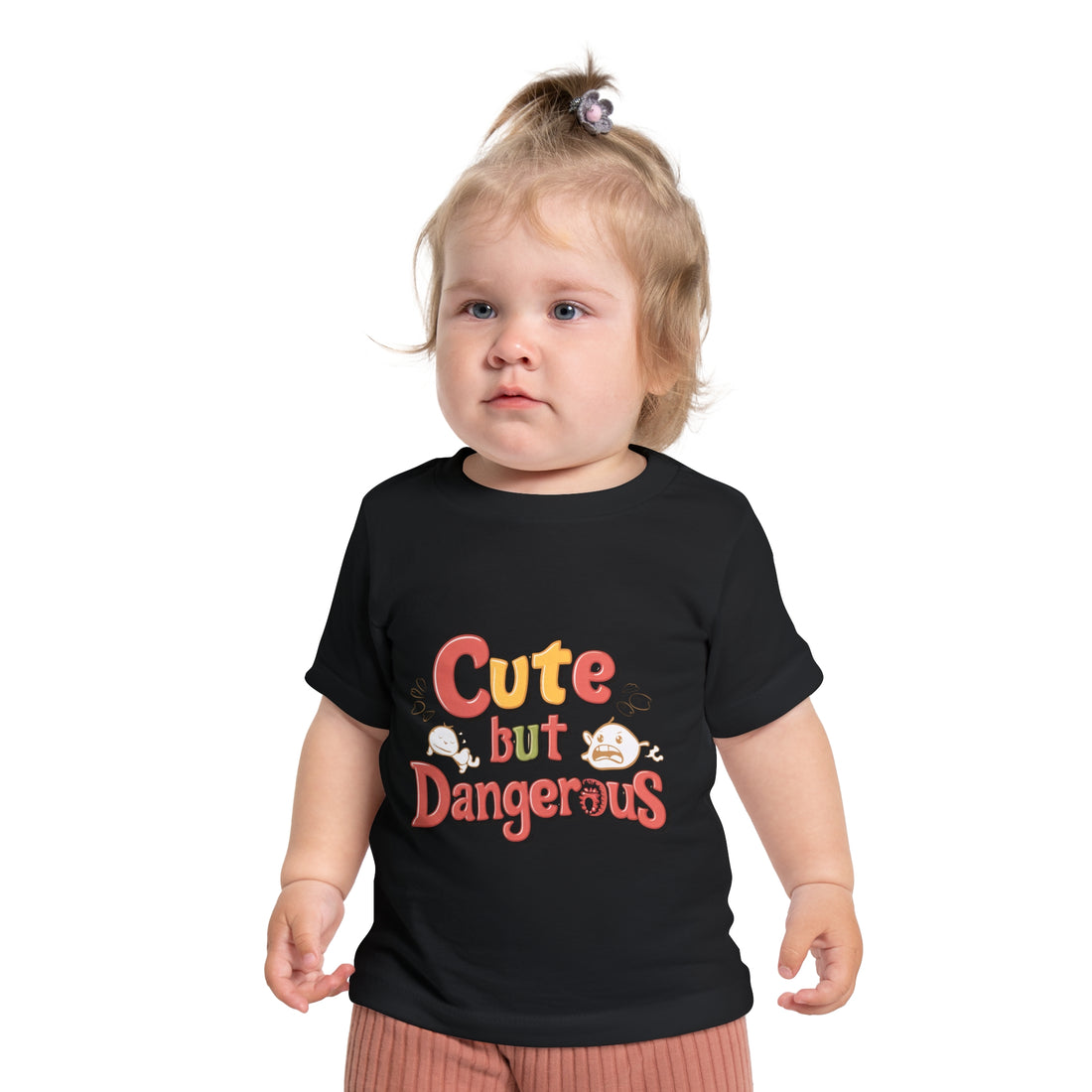 "Cute but dangerous" Baby Short Sleeve T-Shirt