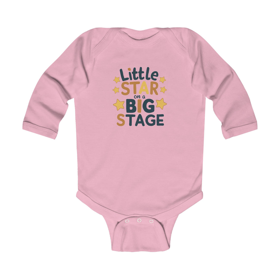 "Little star on a big stage" Infant Long Sleeve Bodysuit