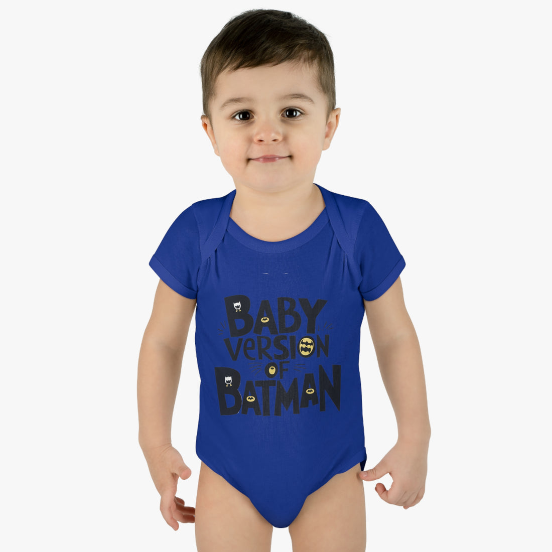 "Baby version of batman" Infant Baby Rib Bodysuit