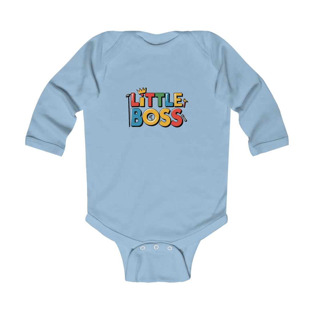 "Little boss" Infant Long Sleeve Bodysuit