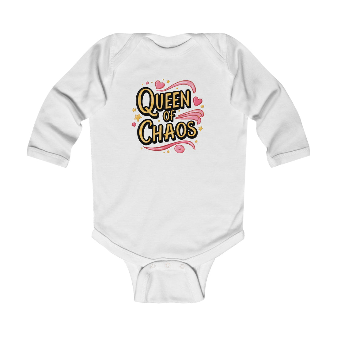 "Queen of chaos" Infant Long Sleeve Bodysuit