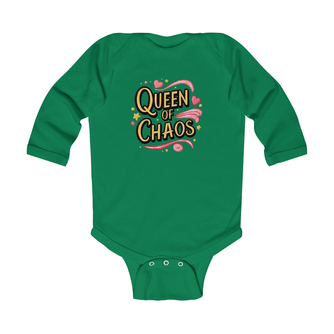 "Queen of chaos" Infant Long Sleeve Bodysuit