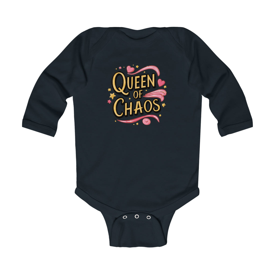 "Queen of chaos" Infant Long Sleeve Bodysuit