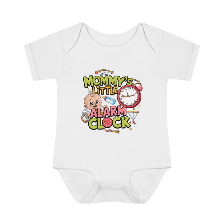 "Mommy's little alarm clock" Infant Baby Rib Bodysuit