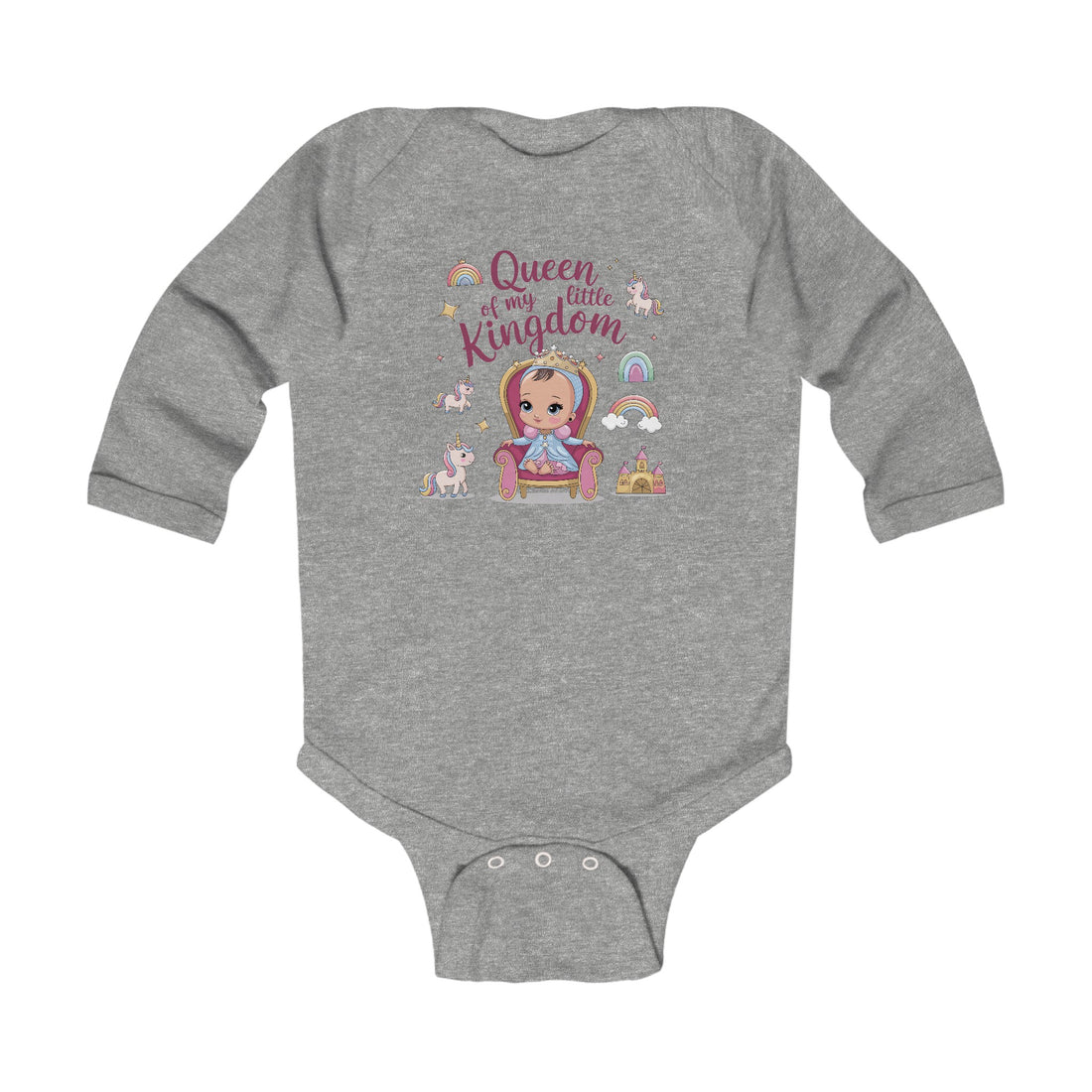 "Queen of my little kingdom" Infant Long Sleeve Bodysuit