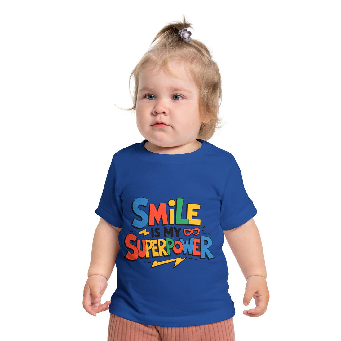 "Smile is my superpower" Baby Short Sleeve T-Shirt