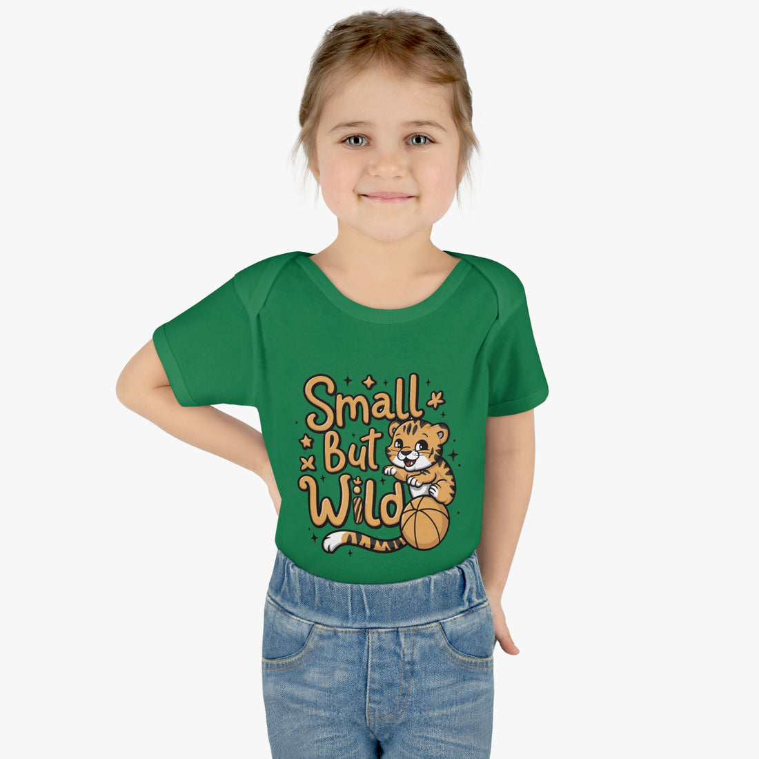 "Small but wild" Infant Baby Rib Bodysuit