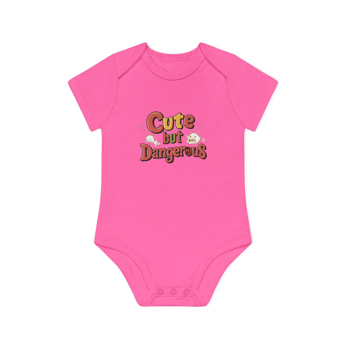 "Cute but dangerous" Baby Organic Short Sleeve Bodysuit