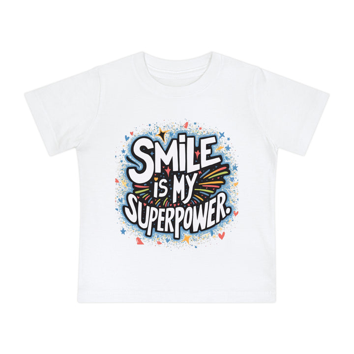 "Smile is my superpower" Baby Short Sleeve T-Shirt