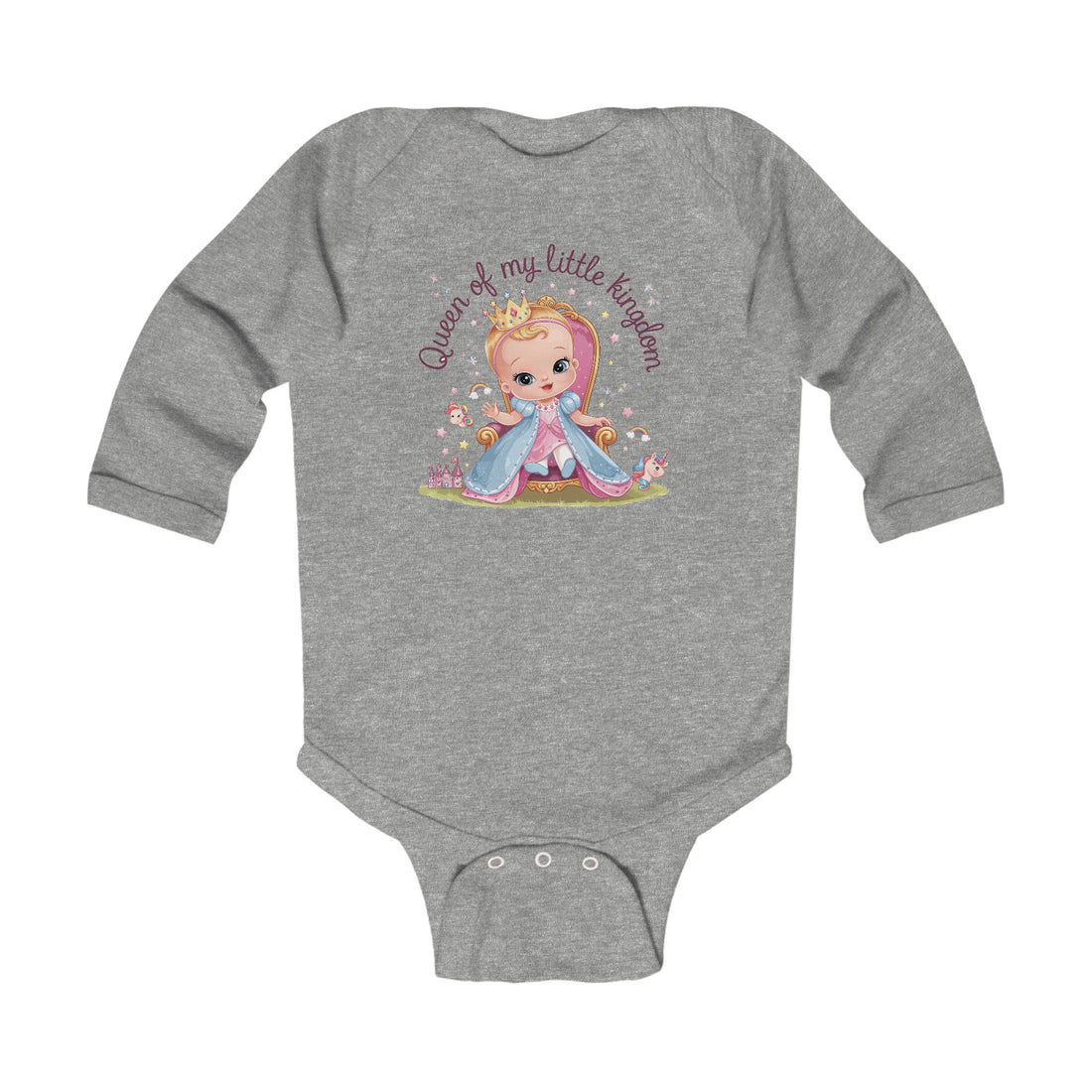 "Queen of my little kingdom" Infant Long Sleeve Bodysuit