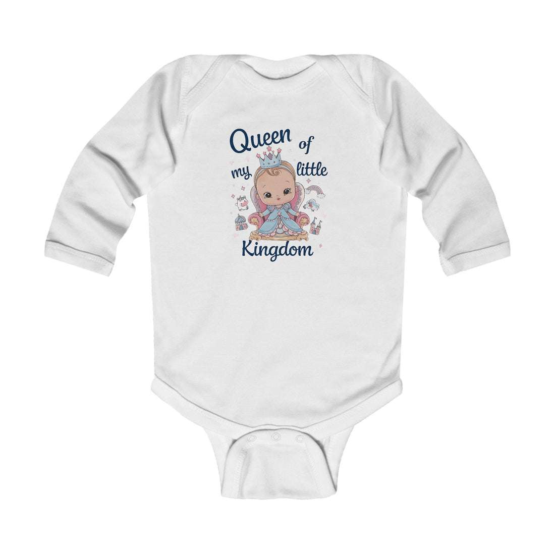 "Queen of my little kingdom" Infant Long Sleeve Bodysuit