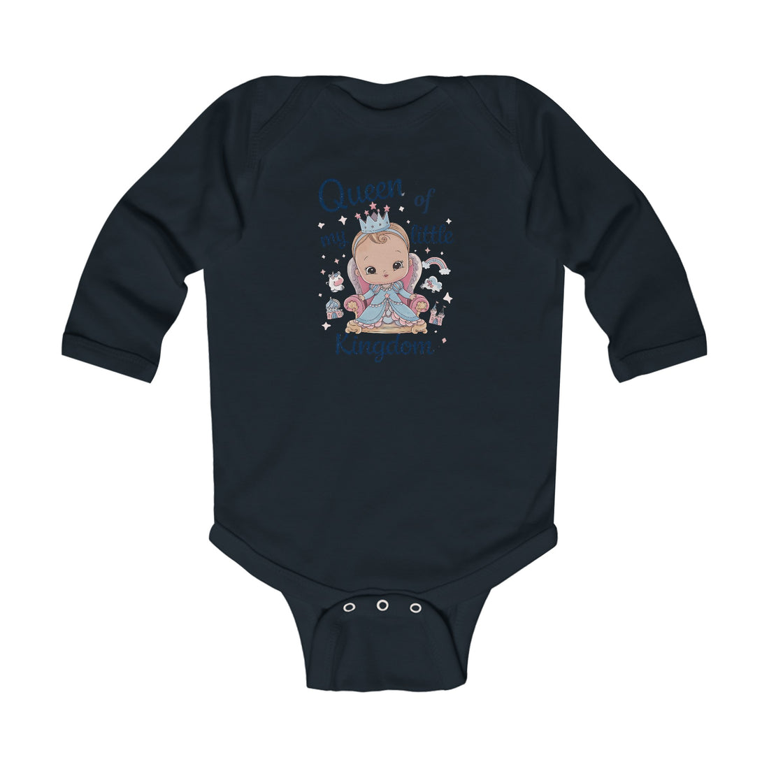 "Queen of my little kingdom" Infant Long Sleeve Bodysuit