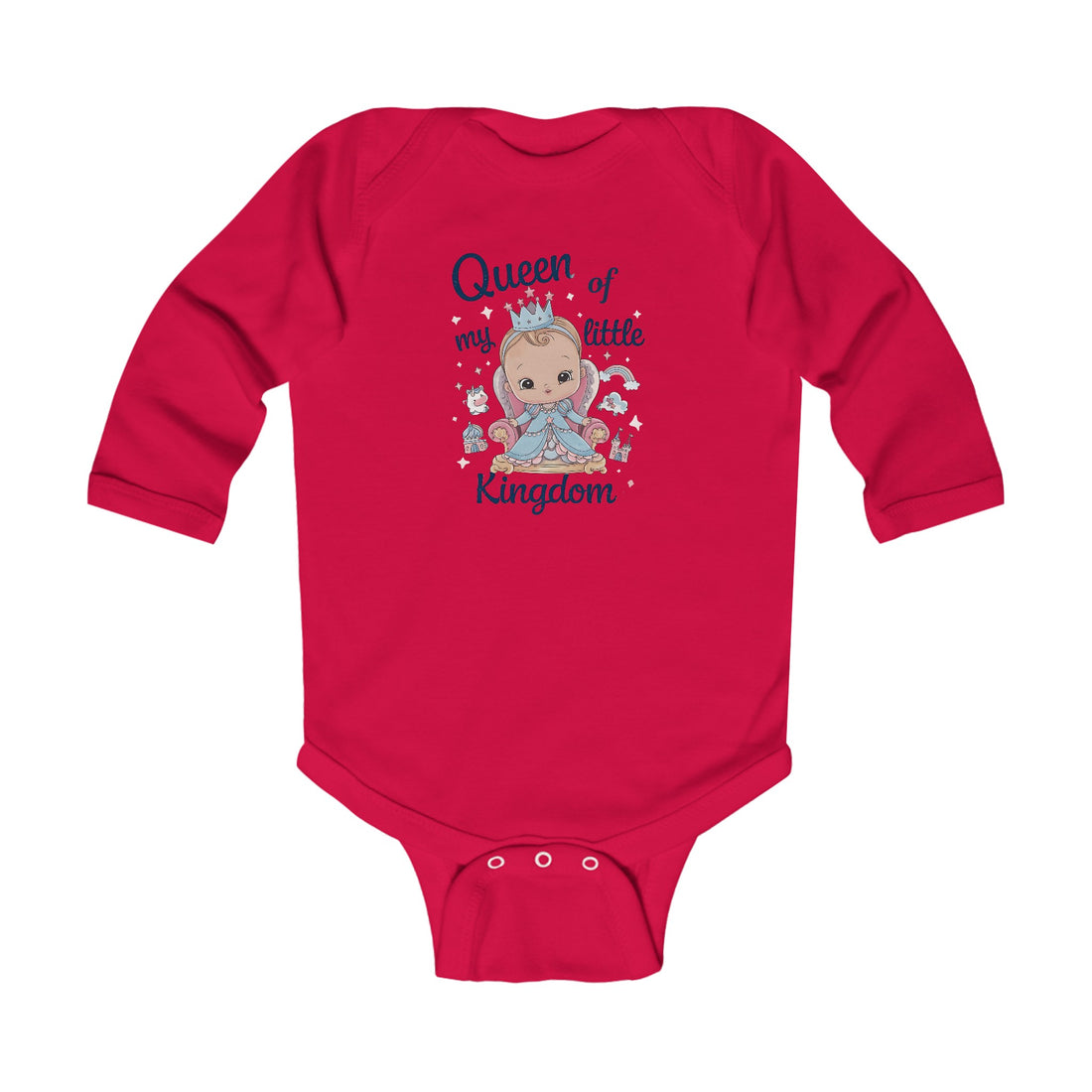 "Queen of my little kingdom" Infant Long Sleeve Bodysuit