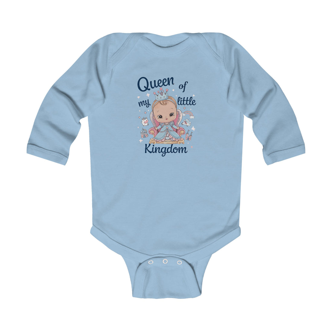 "Queen of my little kingdom" Infant Long Sleeve Bodysuit