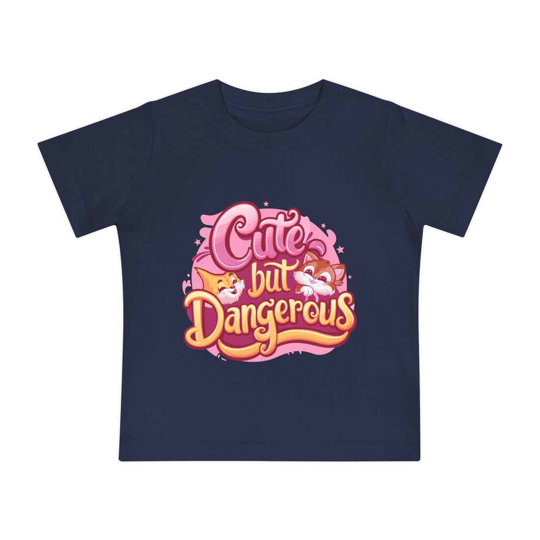 "Cute but dangerous" Baby Short Sleeve T-Shirt